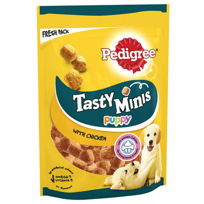 Pedigree Puppy Tasty Minis Chicken Chewy Cubes 125g