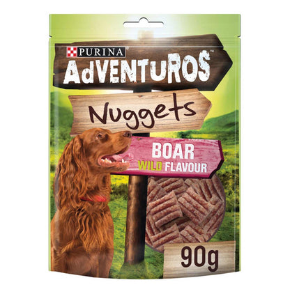 Purina adventuros dog treat nuggets wild boar flavour 90g