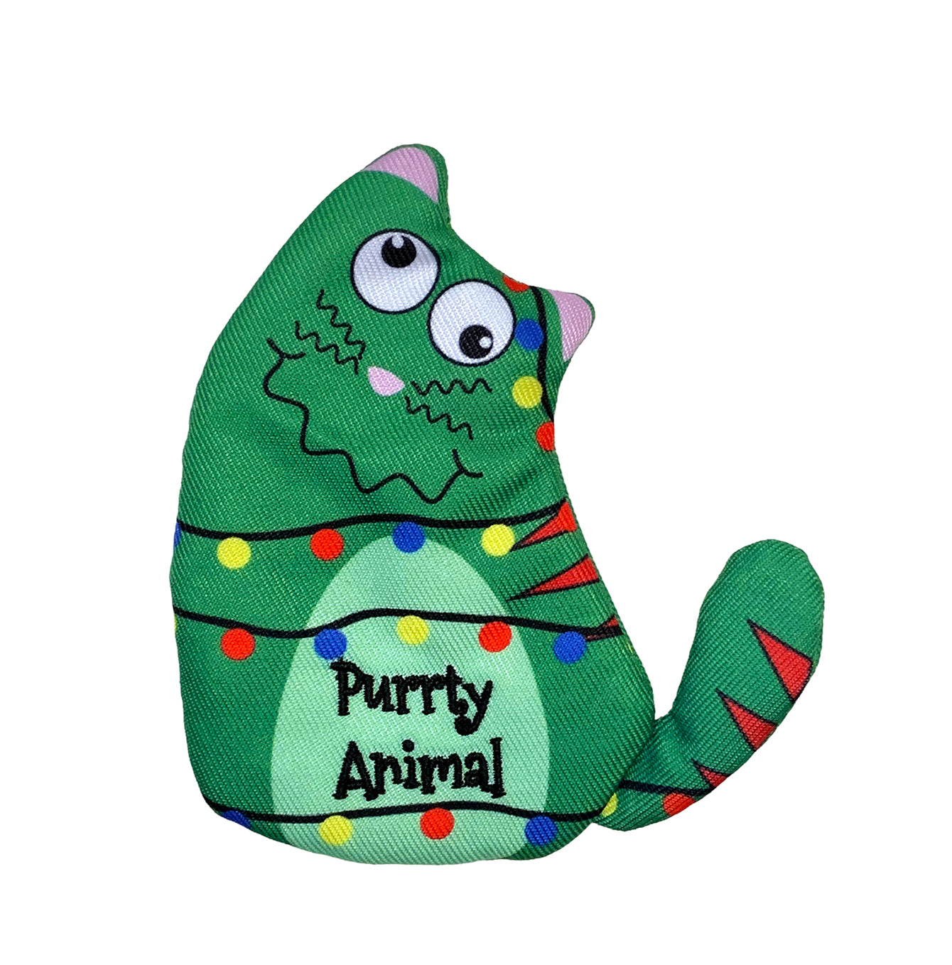 KONG Holiday Refillables Purrty Animal Catnip Cat Toy 