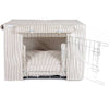 Dog Crate Set in Regency Stripe Oil Cloth by Lords & Labradors