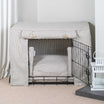 Image showcasing Regency Stripe Crate Set | Dog Crate Bedding Set | Lords & Labradors