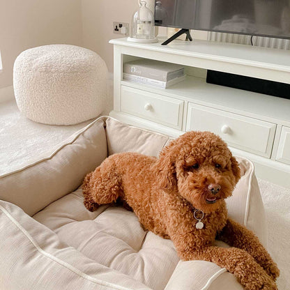 Savanna Oatmeal Box Bed For Dogs