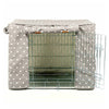 Imperfect Dog Crate Cover In Grey Spot Cotton To Fit L&L Crate