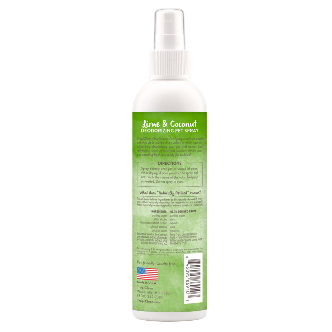 TropiClean Lime & Coconut Deodorising Spray