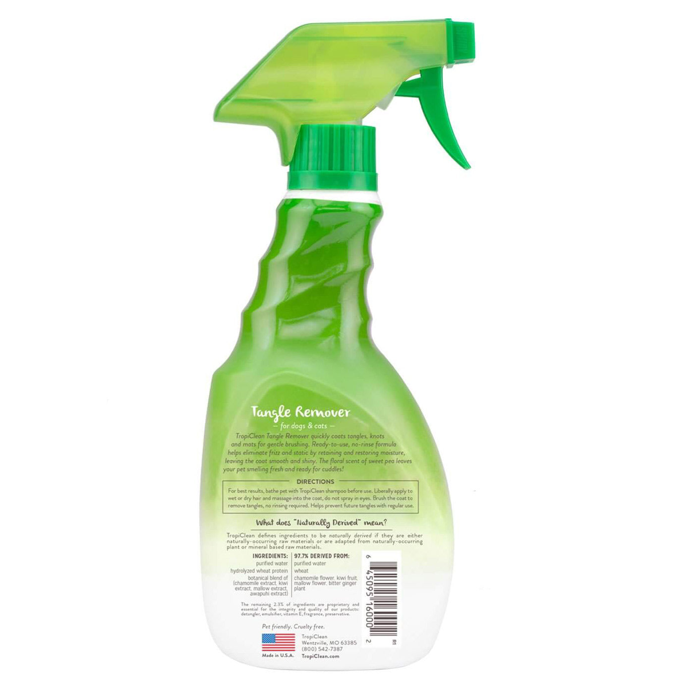 Tropiclean Sweet Pea Tangle Remover Spray for Dogs