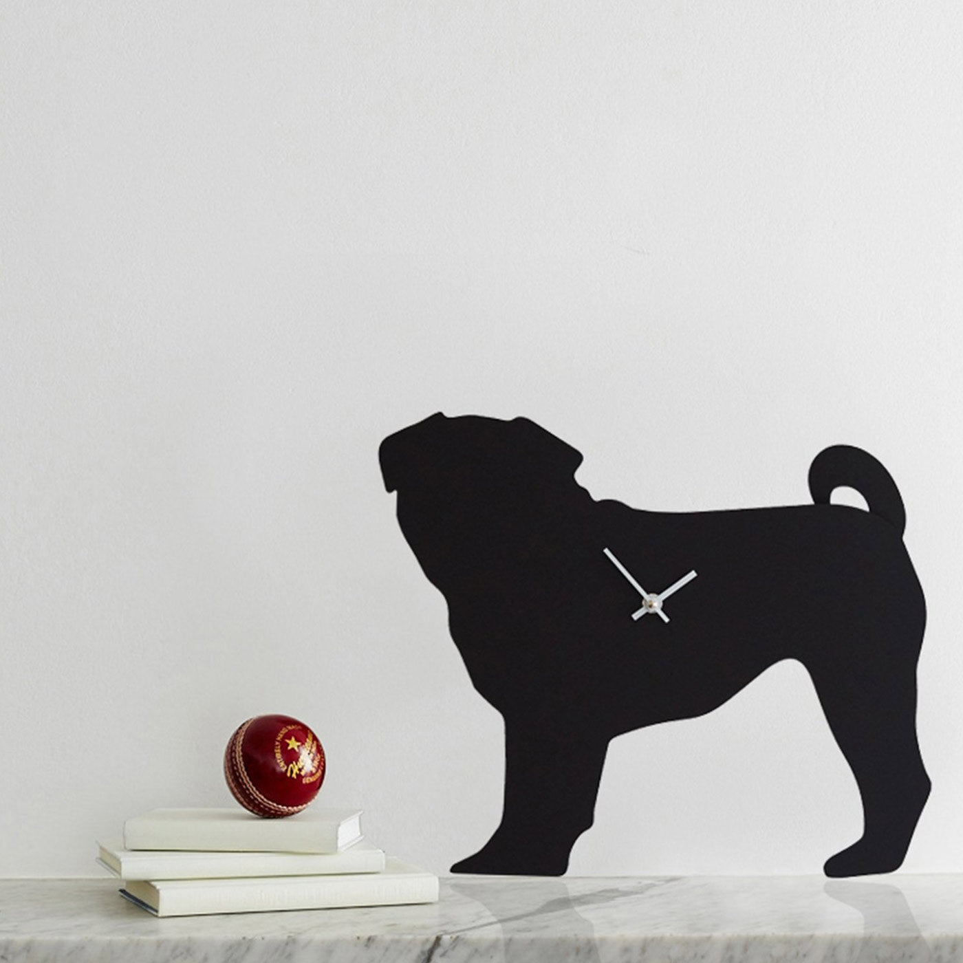 Wagging Tail Pug Clock by The Labrador Company