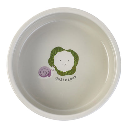 Zoon veggie patch ceramic bowl-top-view